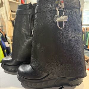 Givenchy Black Leather Boots